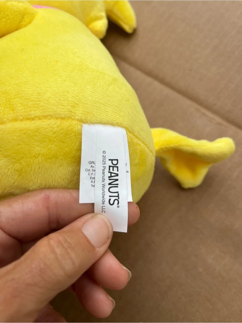 Peanuts plush character